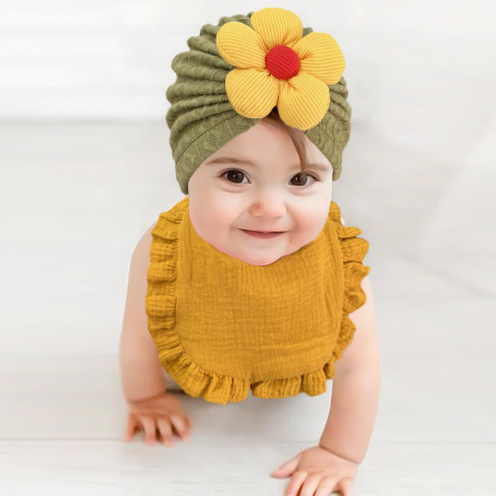 Stylish and Practical: The Muslin Baby Hat and Drool Bib Set