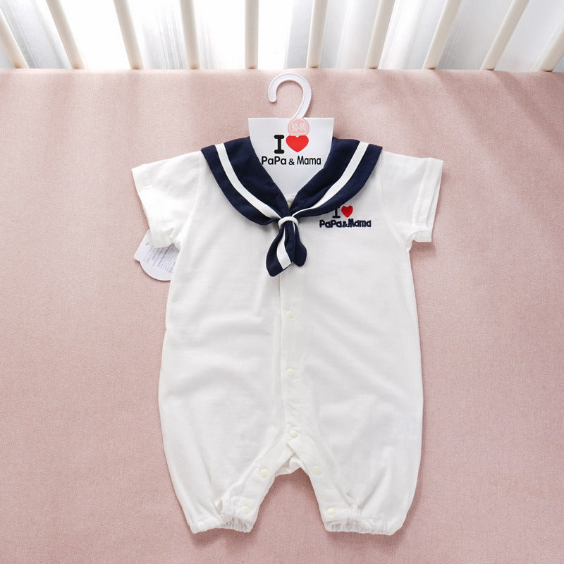 Navy Style Newborn Baby Onesie Set: The Perfect Start for Your Little One