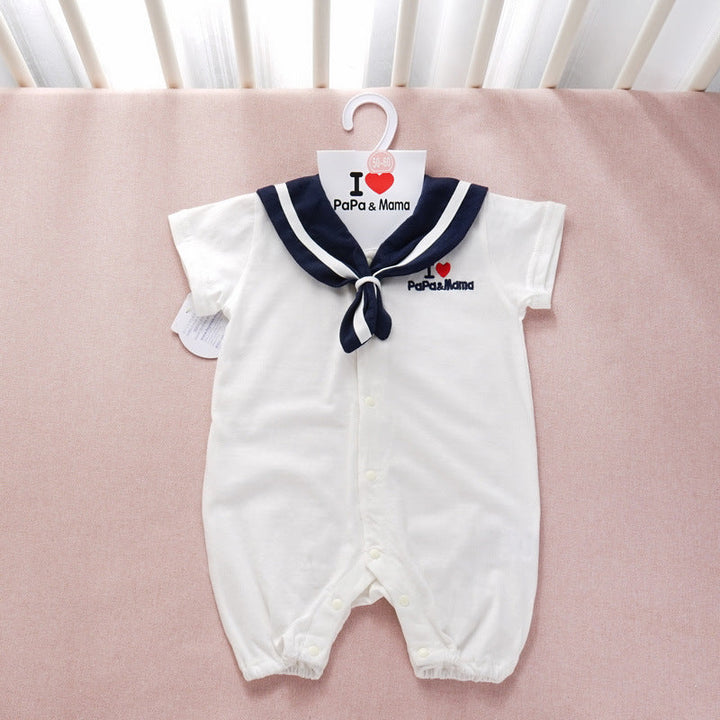 Navy Style Newborn Baby Onesie Set: The Perfect Start for Your Little One